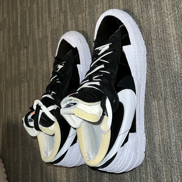 Sacai X Nike Blazer Low “Black Patent”. Size US 11.5. - Picture 2 of 5
